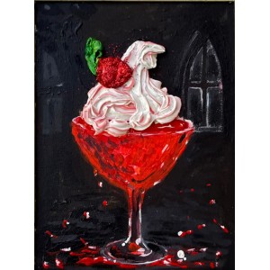 Maryam Arslan, 07 x 09 Inch, Glitter and Oil on Canvas, AC-MARS-002 Maryam Arslan, 07 x 09 Inch, Glitter and Oil on Canvas, AC-MARS-002